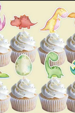 Dinosaurus baby cupcake prikker