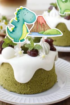 Dinosaurus baby cupcake prikker