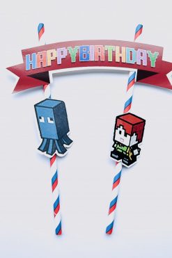 Minecraft Small taart vlag