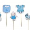 Baby jongen cupcake prikkers