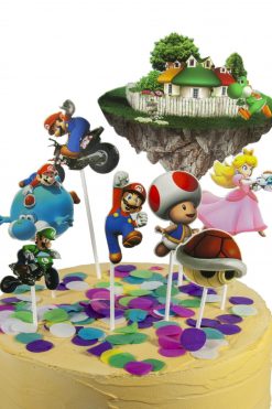 Super Mario Bros taart vlag