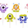 Monsters en Aliens cupcake prikkers