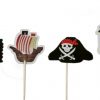 Piraten cupcake prikkers