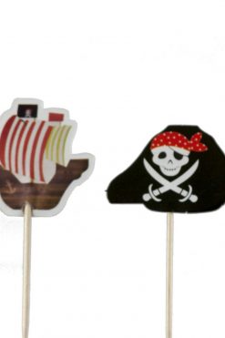 Piraten cupcake prikkers