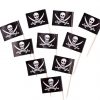 Piratenvlag cupcake prikker