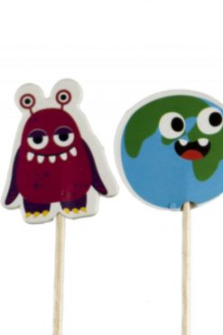 SALE Ruimtewezens cupcake prikkers