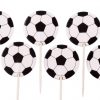 Voetballen cupcake prikkers