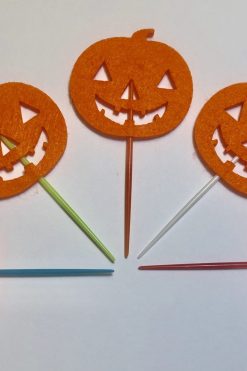Halloween vilten pompoen prikkers