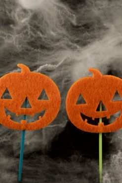 Halloween vilten pompoen prikkers