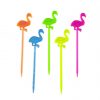 Flamingo gekleurde bento prikkers
