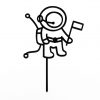 Astronaut SpaceX taart vlag