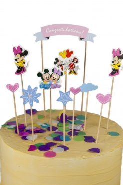 Mickey en Minnie Mouse taartvlag