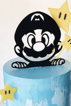 Super Mario Bros NEW taart vlag