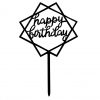 Happy Birthday ruit taartvlag