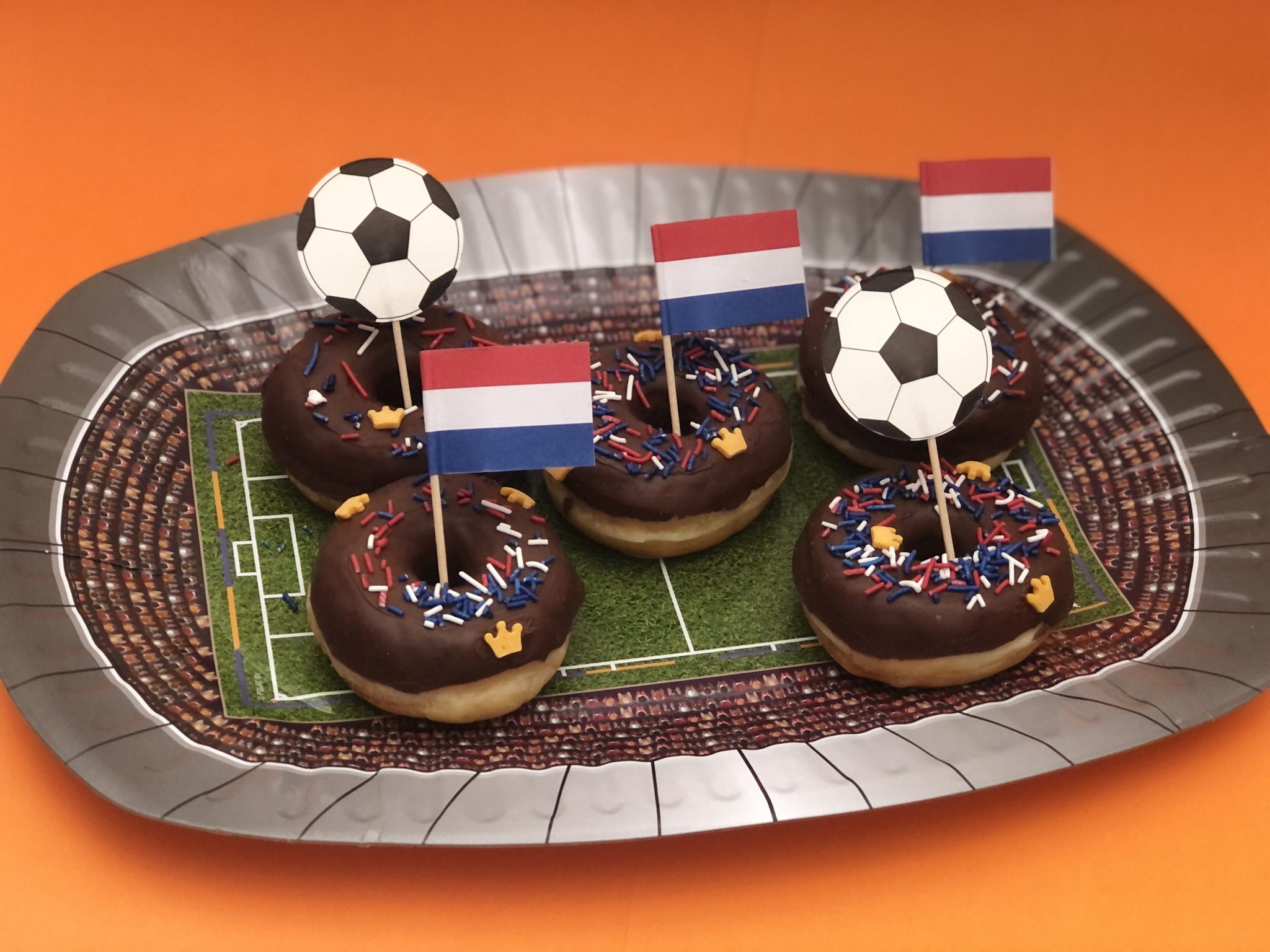 SALE EK Voetbal Nederland cupcake prikkers