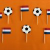 SALE EK Voetbal Nederland cupcake prikkers