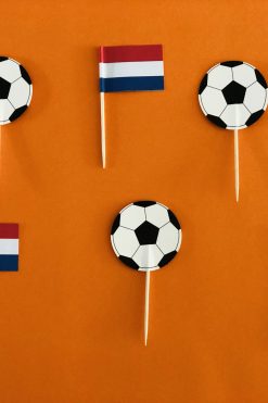 SALE EK Voetbal Nederland cupcake prikkers