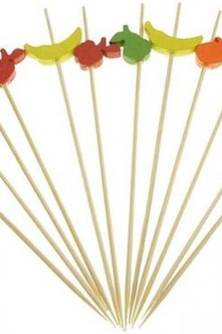 Fruit cocktail cupcake prikkers