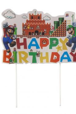 Super Mario GAME taart vlag