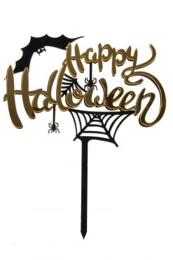 Halloween spin taart vlag
