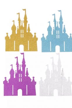 Disney kasteel glitter taart vlag