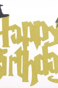 Harry Potter GLITTER taart vlag