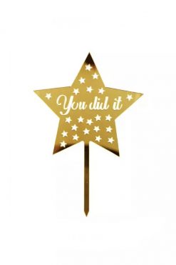 STER You did it! Geslaagd taart vlag
