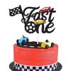 Fast One auto race taart vlag
