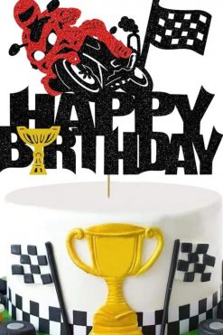 Motorcross racer taart vlag