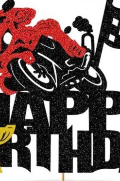 Motorcross racer taart vlag