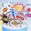 Comic strips superheld taart vlag