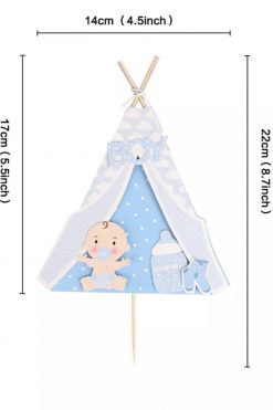 Baby Boy tent taart vlag