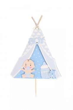 Baby Boy tent taart vlag