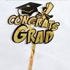 Congrats Grad Geslaagd taart vlag