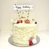 Happy Birthday GOUD taart vlag