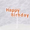 Happy Birthday ORANJE MINI taart vlag