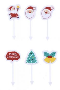 Kerstmis Kerstman bento prikkers