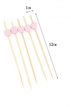 Roze hartjes cocktail cupcake prikkers