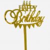 Happy Birthday slinger taart vlag
