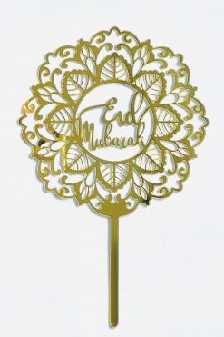 Ramadan Bloem Eid Mubarak taart vlag