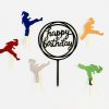 Judo Karate kid GIRL Happy birthday taart vlag