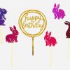 Konijn Happy birthday taart vlag