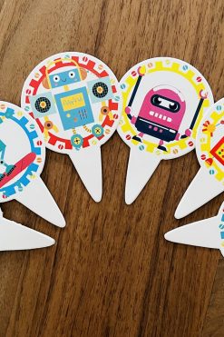 Robot cupcake prikkers