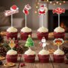 cupcake toppers kerst