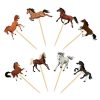 Paarden XL cupcake prikkers
