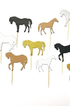 Paarden NEW cupcake prikkers