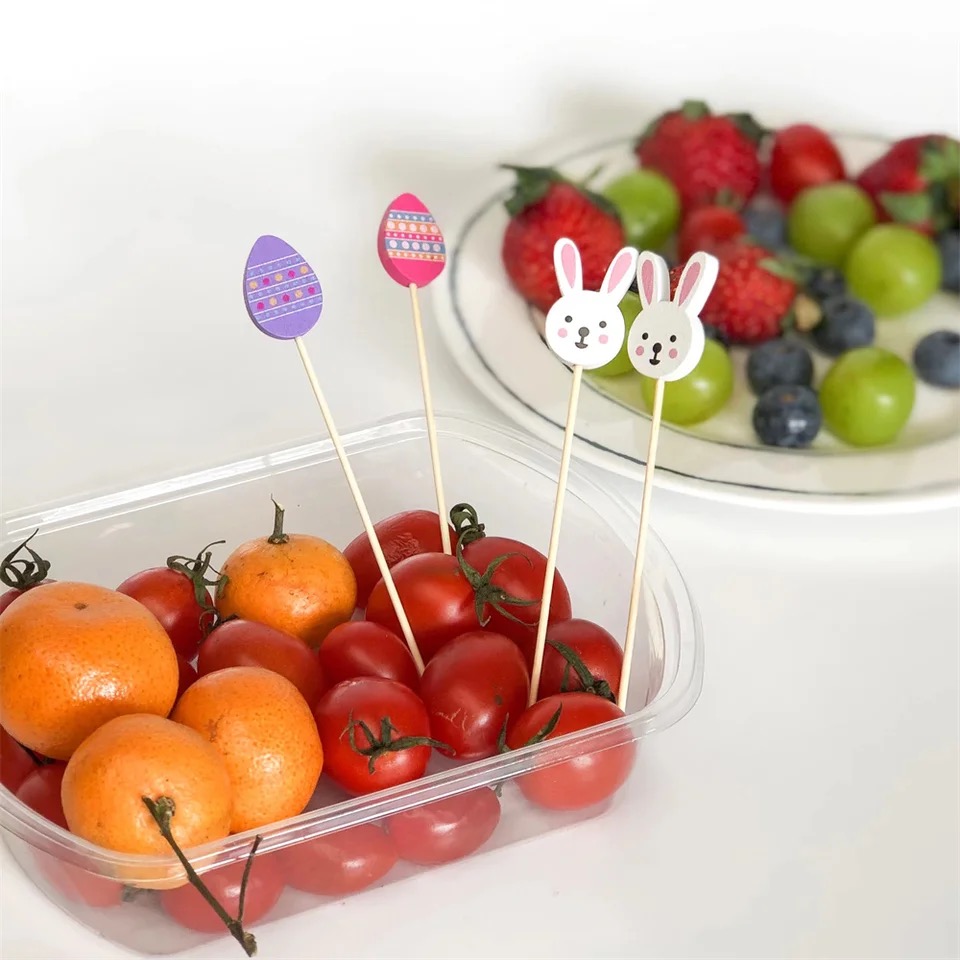 Pasen eitjes en haasjes cocktail cupcake prikkers