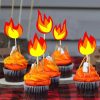 Vuur Kampvuur Brandweer cupcake prikkers