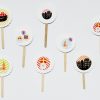 Sint gestreept cupcake prikkers
