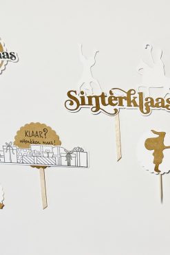 Sinterklaas taartvlag en prikkers.